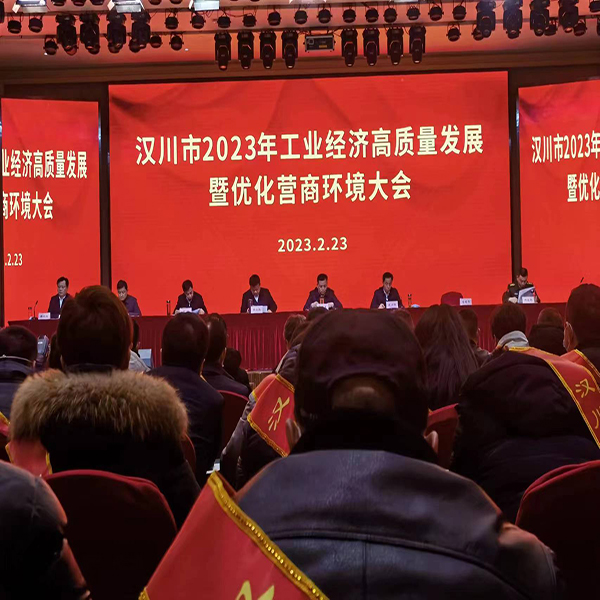 湖北睿智作为百强企业应邀参加全市工业经济高质量发展暨优化营商环境大会